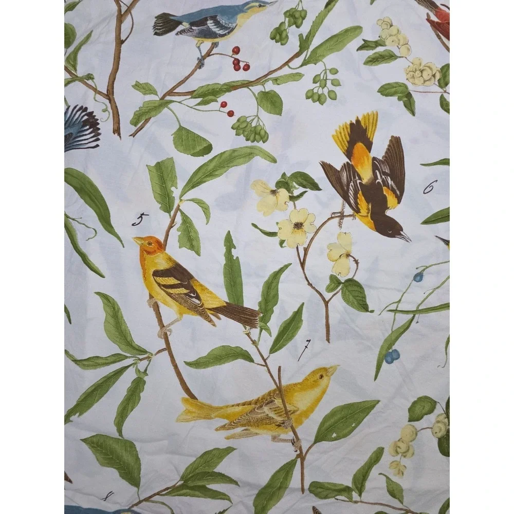 Pottery Barn Spring Sparrow Bird Floral Pillow Cover Sham 26